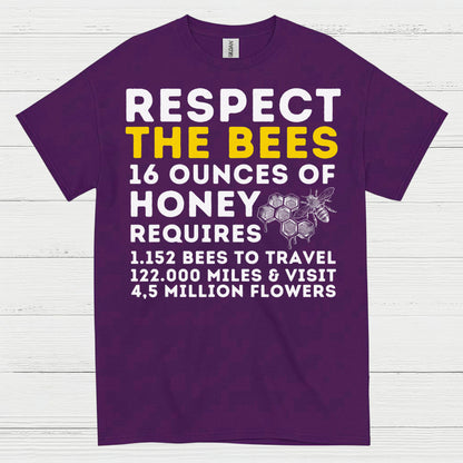 Respect The Bees Honey Lover T Shirt