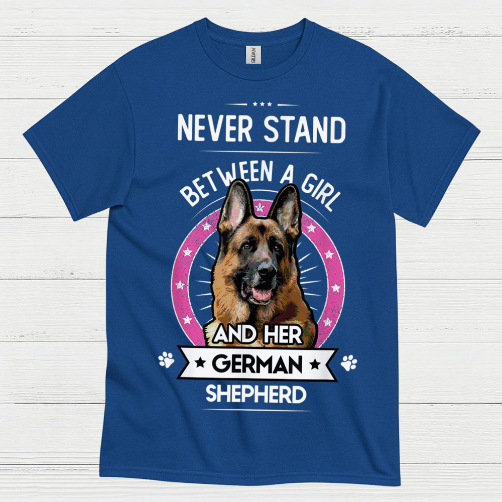 Never Stand German Shepherd T Shirt