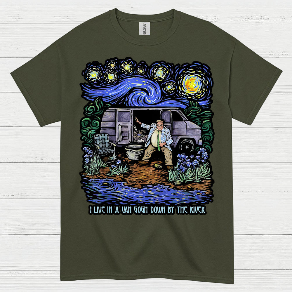 Van Life Humor Art T Shirt