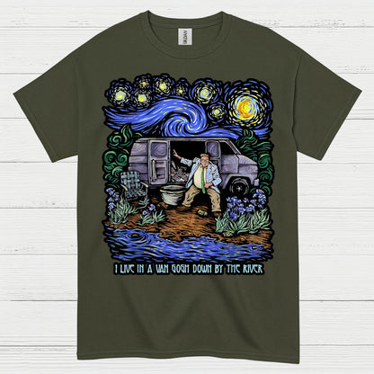 Van Life Humor Art T Shirt