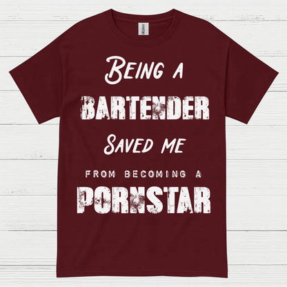 Being A Bartender Saved Me Humor T Shirt