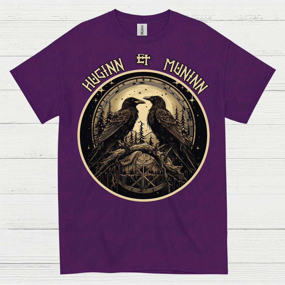 Huginn And Muninn Raven T Shirt