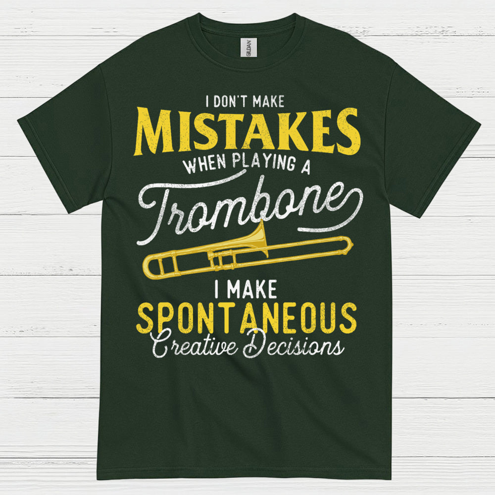 Spontaneous Trombone Player Funny T Shirt