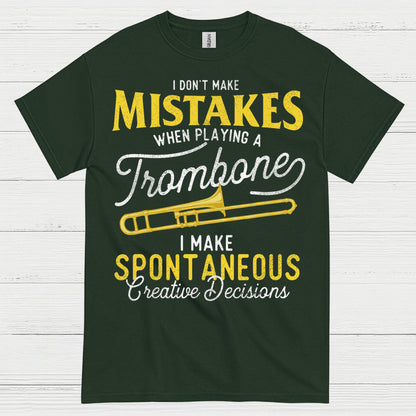 Spontaneous Trombone Player Funny T Shirt