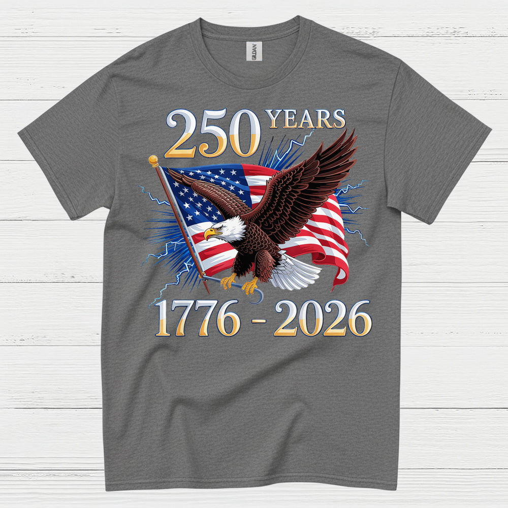 1776–2026 American Independence Eagle Anniversary T Shirt