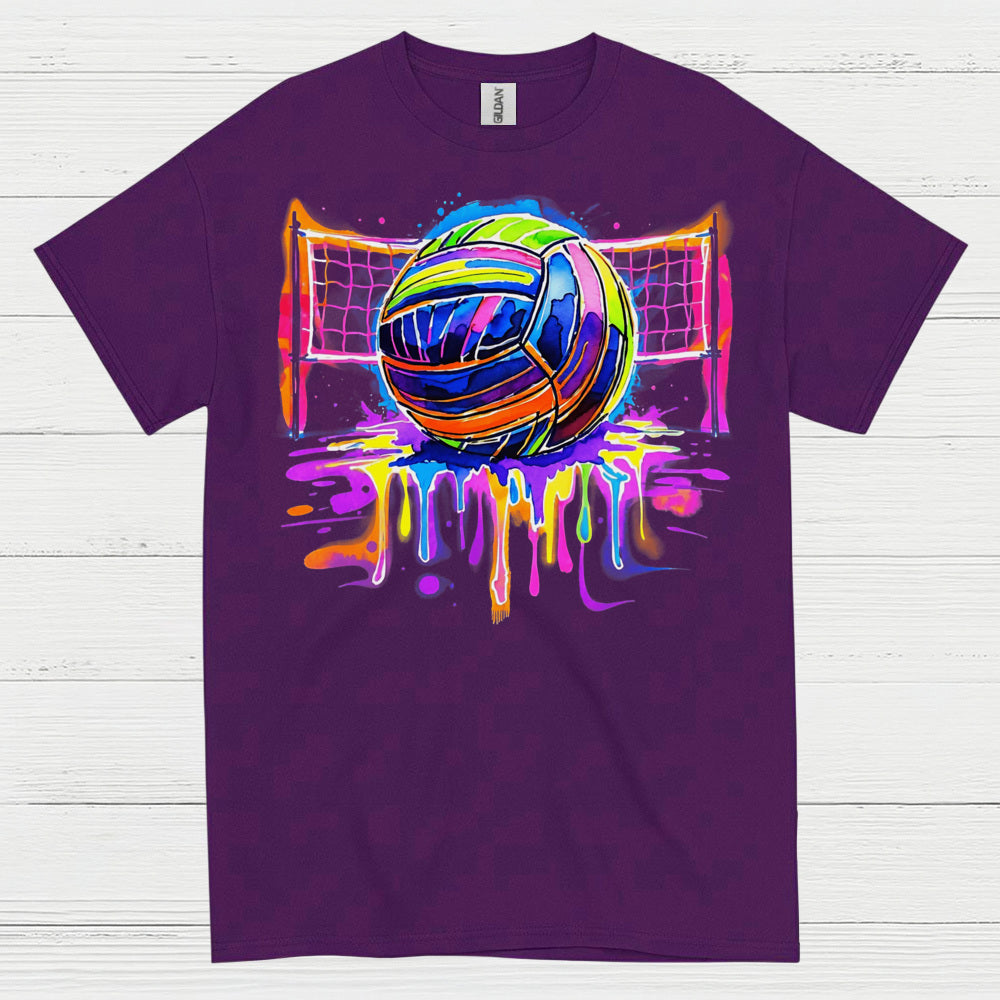 Colorful Volleyball Art T Shirt