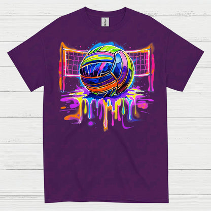 Colorful Volleyball Art T Shirt