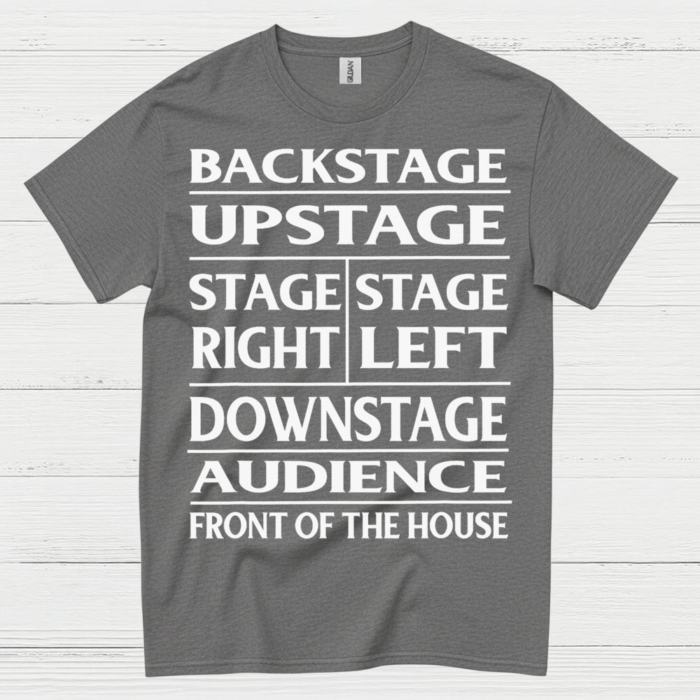 Theater Stage Directions Chart T Shirt