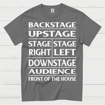 Theater Stage Directions Chart T Shirt