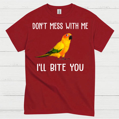 Don’t Mess With Me Funny Parrot T Shirt