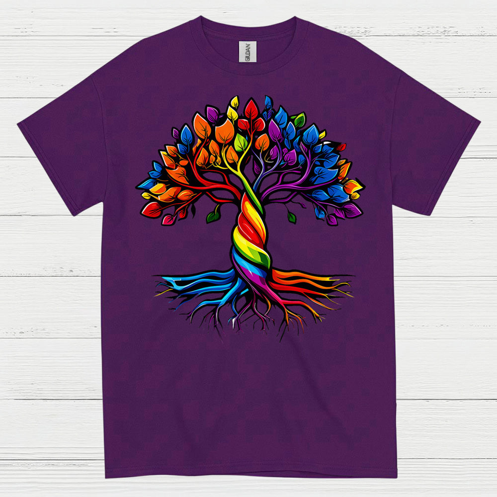 Rainbow Tree Of Life Pride T Shirt