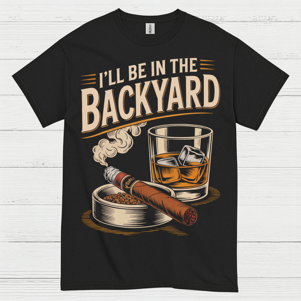 Backyard Nights Cigar And Whiskey T Shirt