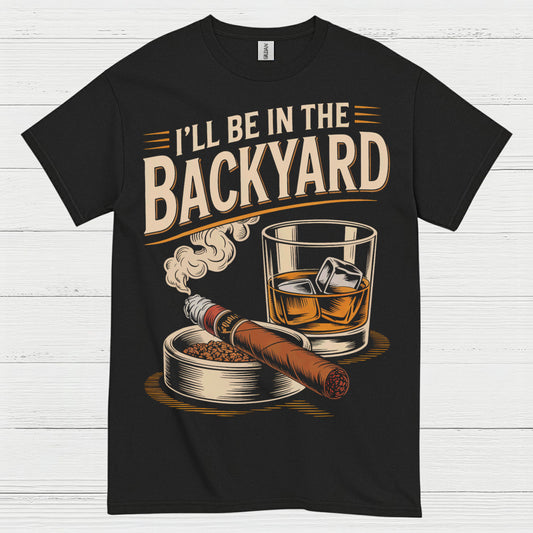 Backyard Nights Cigar And Whiskey T Shirt