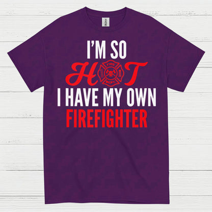 Hot Firefighter Love T Shirt