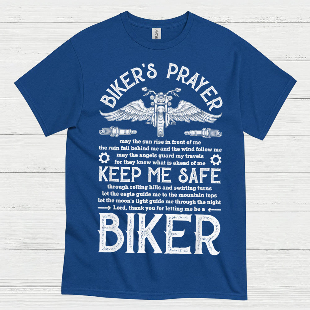 Biker’s Prayer Keep Me Safe T Shirt
