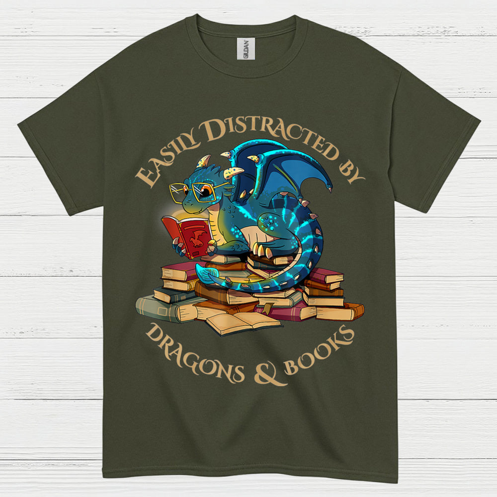 Dragons And Books T Shirt