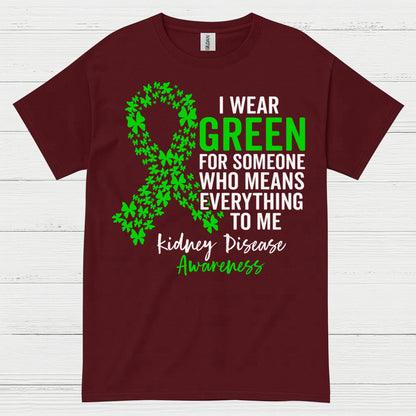 I Wear Green Kidney Awareness Support T Shirt