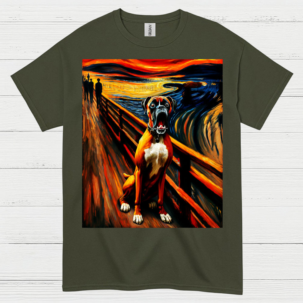 Expression Art Boxer Dog T Shirt