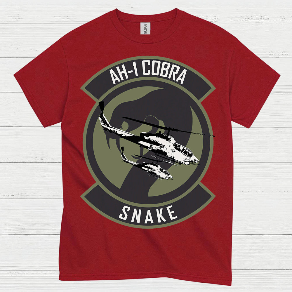 AH-1 Cobra Snake Attack Helicopter T Shirt