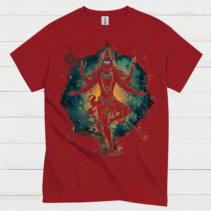 Cosmic Shiva Meditation Art T Shirt