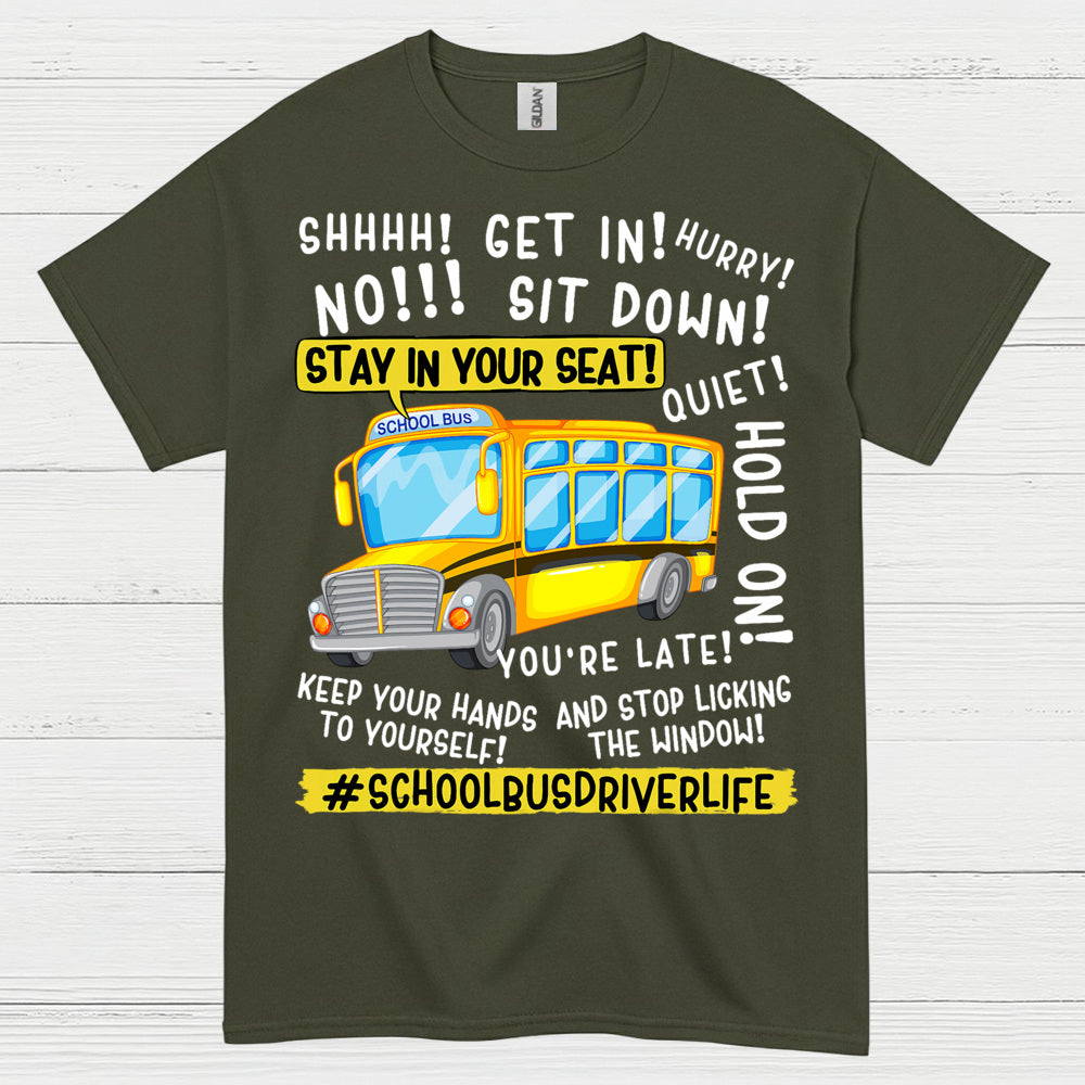 Get On the Bus Teacher T Shirt