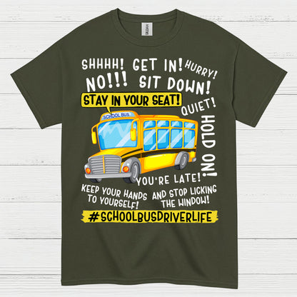 Get On the Bus Teacher T Shirt