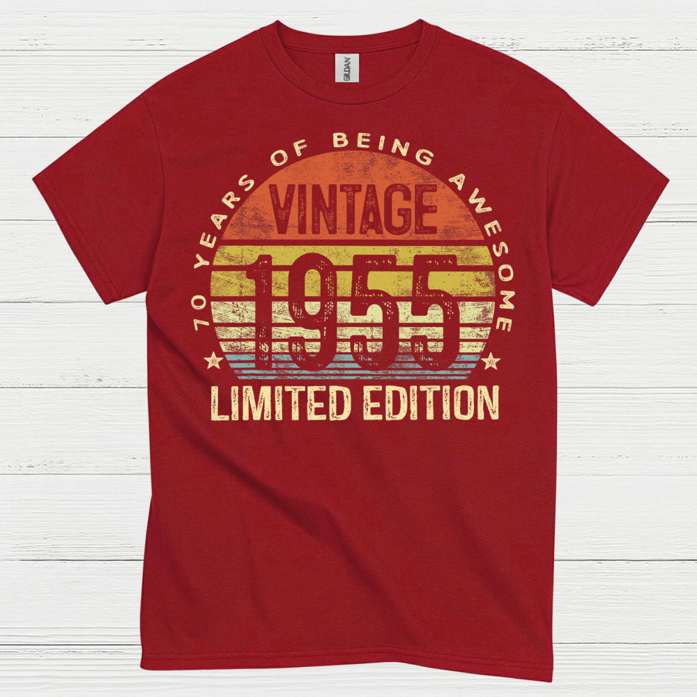 Vintage 1955 Limited Edition Birthday T Shirt
