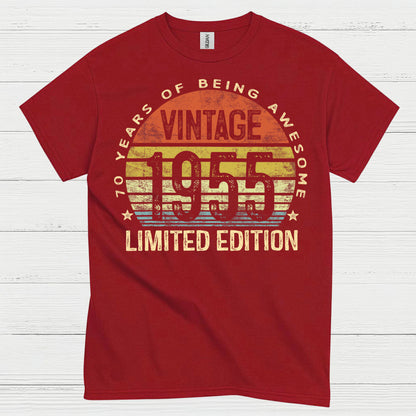 Vintage 1955 Limited Edition Birthday T Shirt