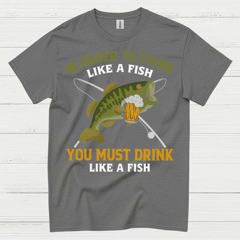 Drink Like A Fish Fishing T Shirt