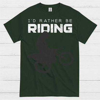 Id Rather Be Riding Dirt Bike T Shirt