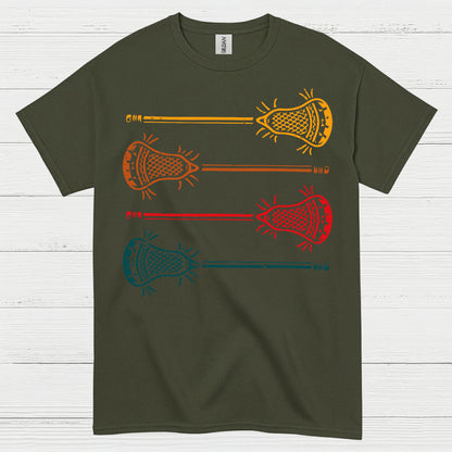 Vintage Lacrosse Sticks Retro T Shirt