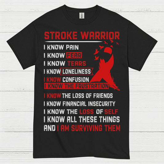 Stroke Warrior Survivor Strength Awareness T Shirt