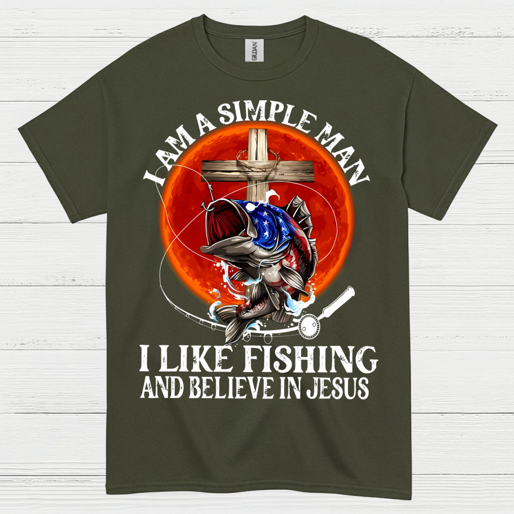 I Like Fishing And Believe In Jesus T Shirt