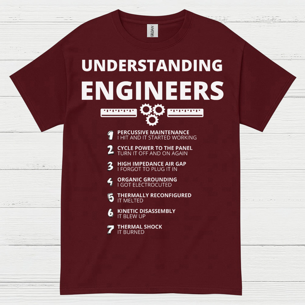 Understanding Engineers T Shirt Funny Engineering Humor Tee