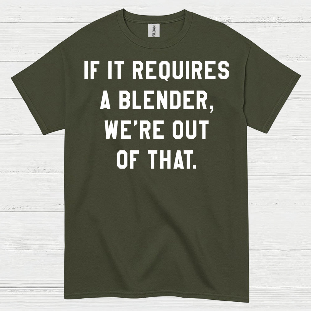 No Blender No Problem Bartender T Shirt