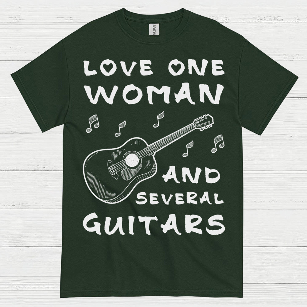 Love One Woman Guitar T Shirt