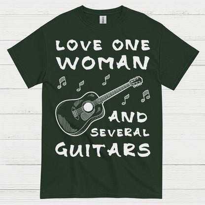 Love One Woman Guitar T Shirt