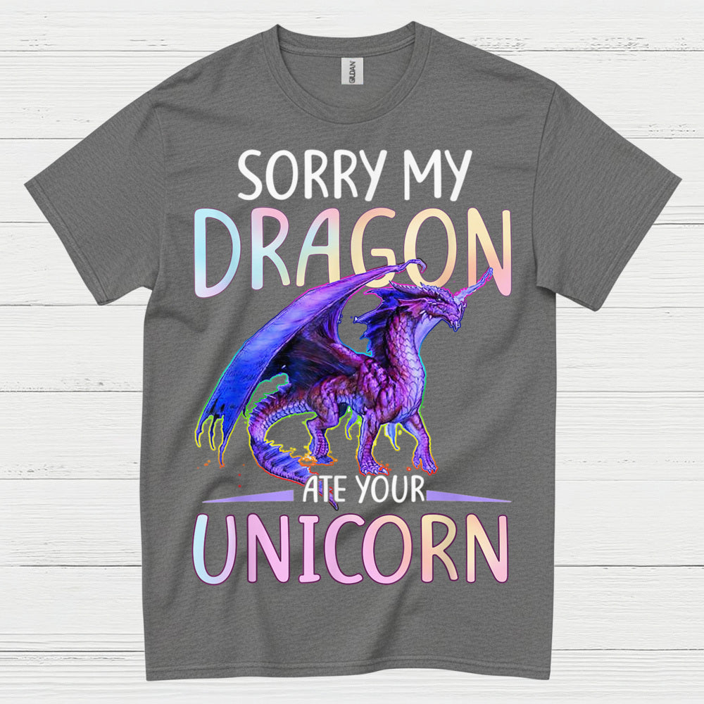 Funny Dragon And Unicorn T Shirt