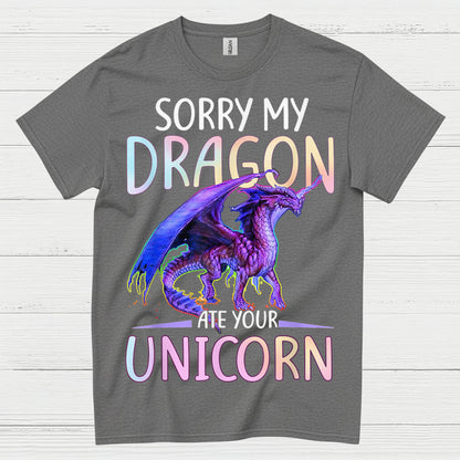 Funny Dragon And Unicorn T Shirt
