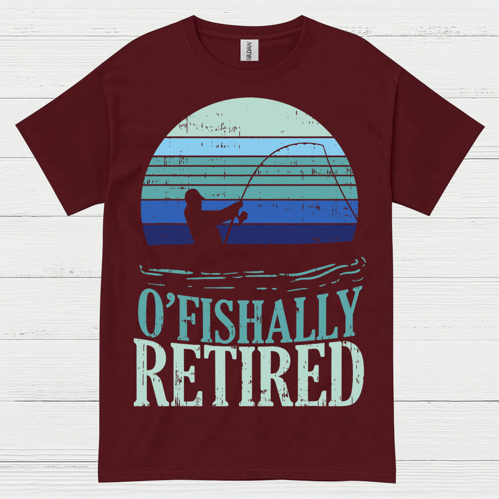 Officially Retired Fishing T Shirt