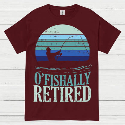Officially Retired Fishing T Shirt