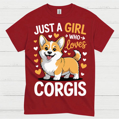 Corgi Love Girl Cute Dog T Shirt