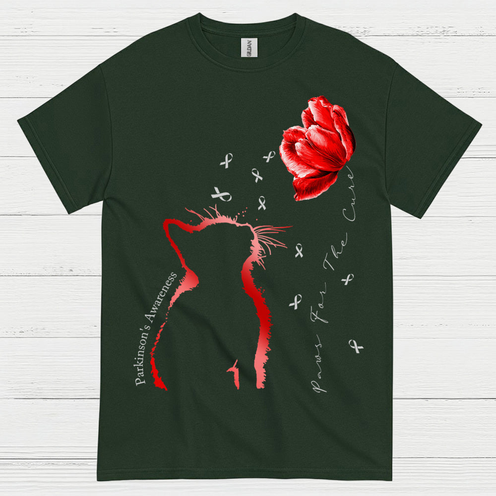 Parkinsons Awareness Cat Care T Shirt