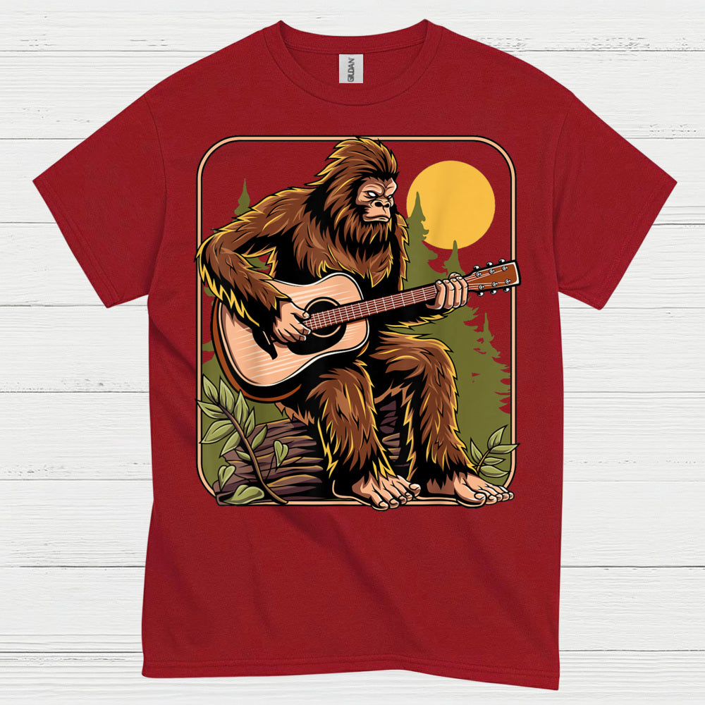 Bigfoot Guitar Player T Shirt