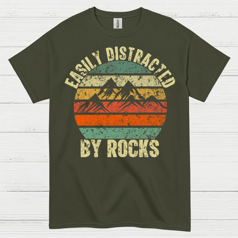 Easily Distracted By Rocks Geology T Shirt
