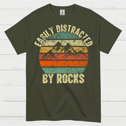 Easily Distracted By Rocks Geology T Shirt