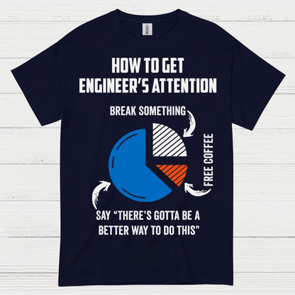 Engineer Attention Humor T Shirt