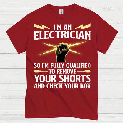 Qualified Electrician Check Your Box T Shirt