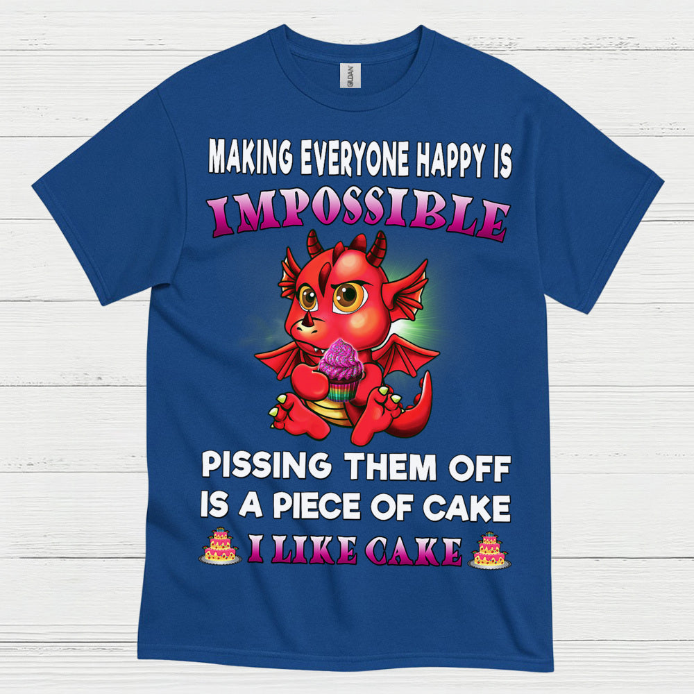 Funny Cake Dragon T Shirt