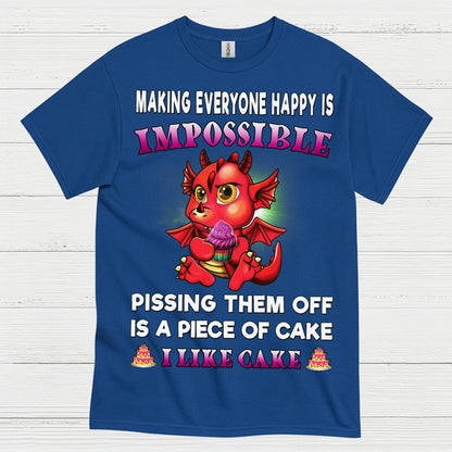 Funny Cake Dragon T Shirt